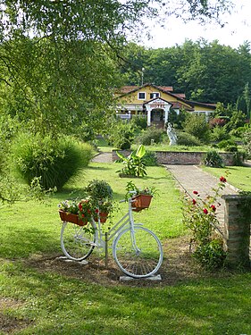 Hotel garden near Virovitica.