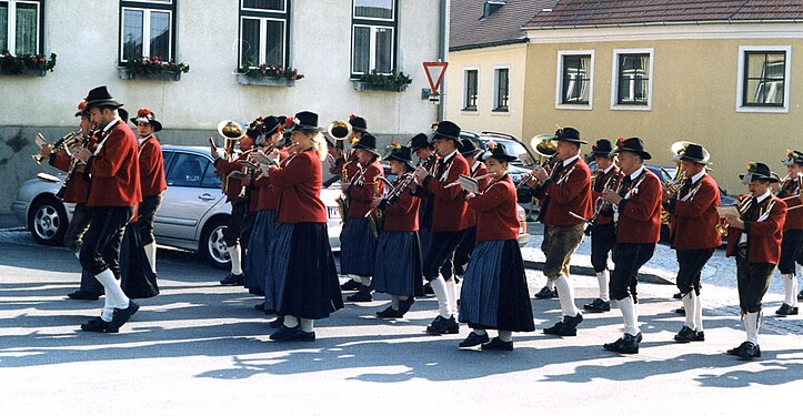 Fanfare in Maissau, in 2003