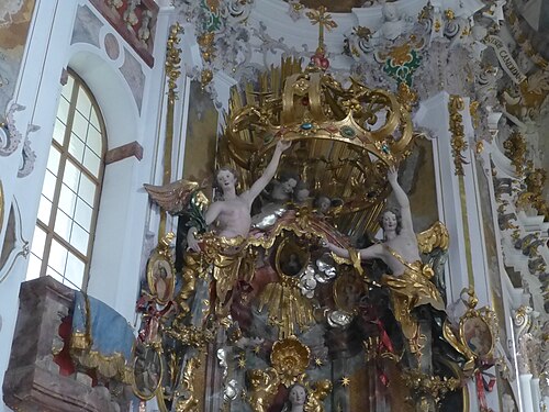 Angels in Maria Altar, Asam-Basilika, Altenmarkt