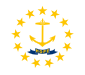 Flag of Rhode Island, USA