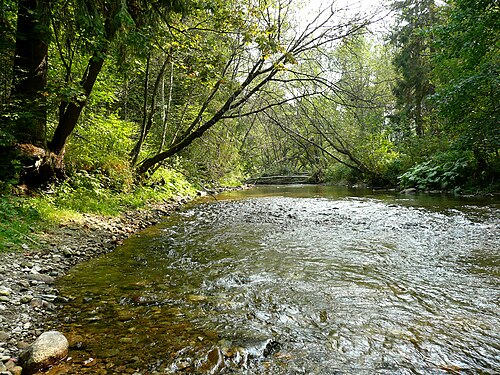 Hron river in Central Slovakia