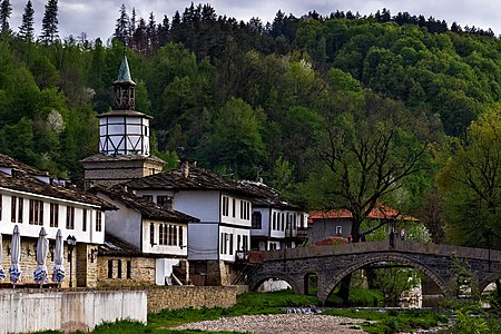 Clock tower in Triavna Photograph: Borislav Krustev Licensing: CC-BY-SA-4.0