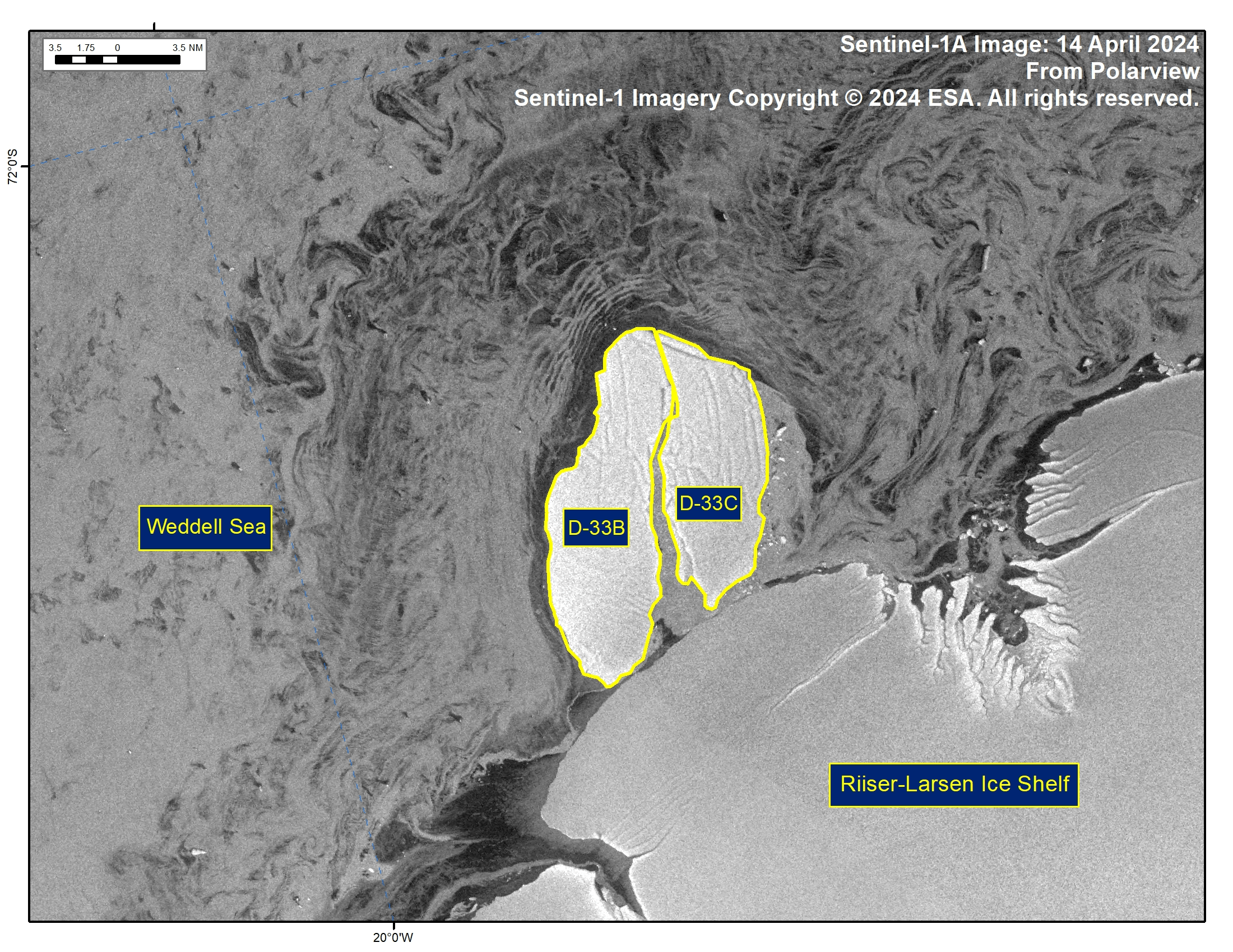 Sentinel-1A image of D-33BC