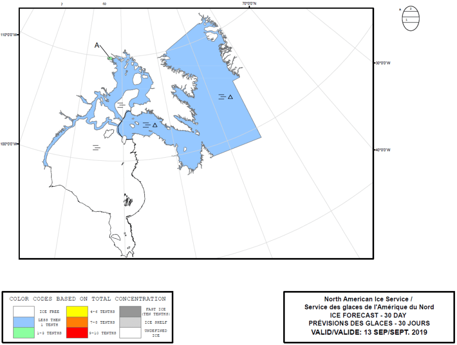 Thumbnail image of the 
             NAIS Hudson Bay 30-Day Outlook image