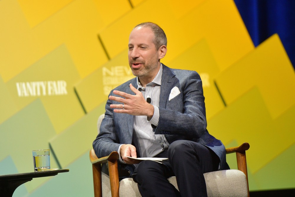 BEVERLY HILLS, CA - OCTOBER 10:  President of NBC News and screenwriter of Oscar-nominated film Jackie, Noah Oppenheim speaks onstage at Day 2 of the Vanity Fair New Establishment Summit 2018 at The Wallis Annenberg Center for the Performing Arts on October 10, 2018 in Beverly Hills, California.  (Photo by Matt Winkelmeyer/Getty Images)