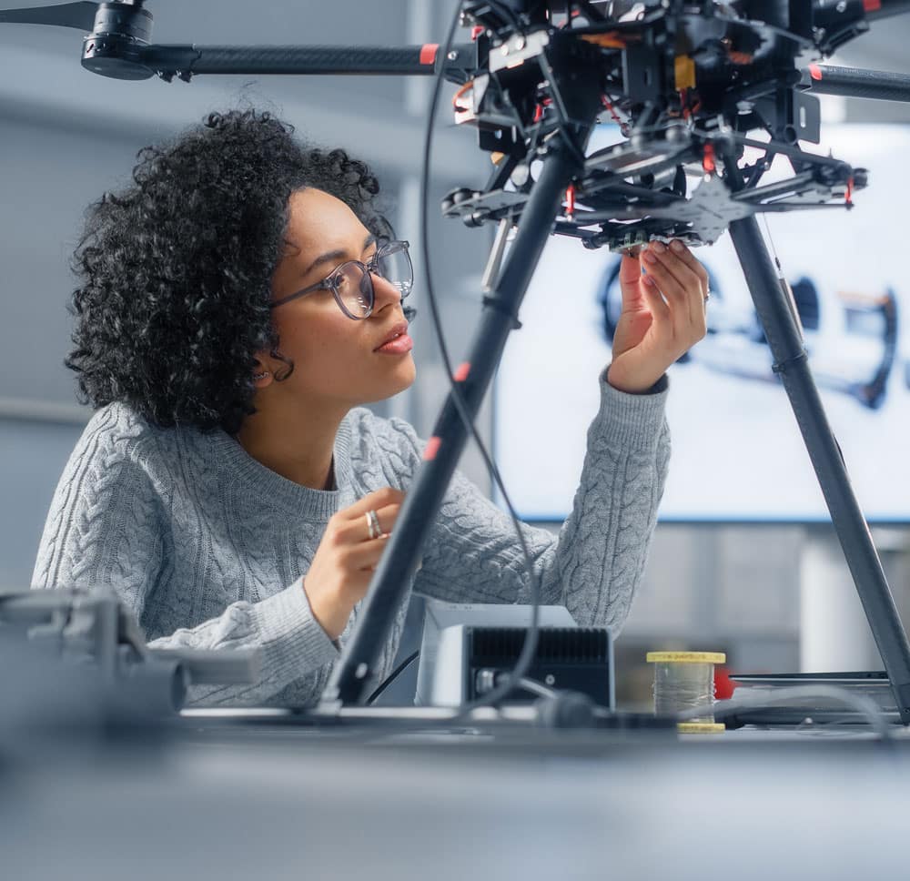 industrial engineering: woman working