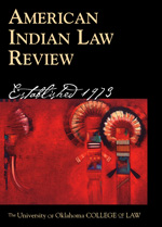 American Indian Law Review Cover