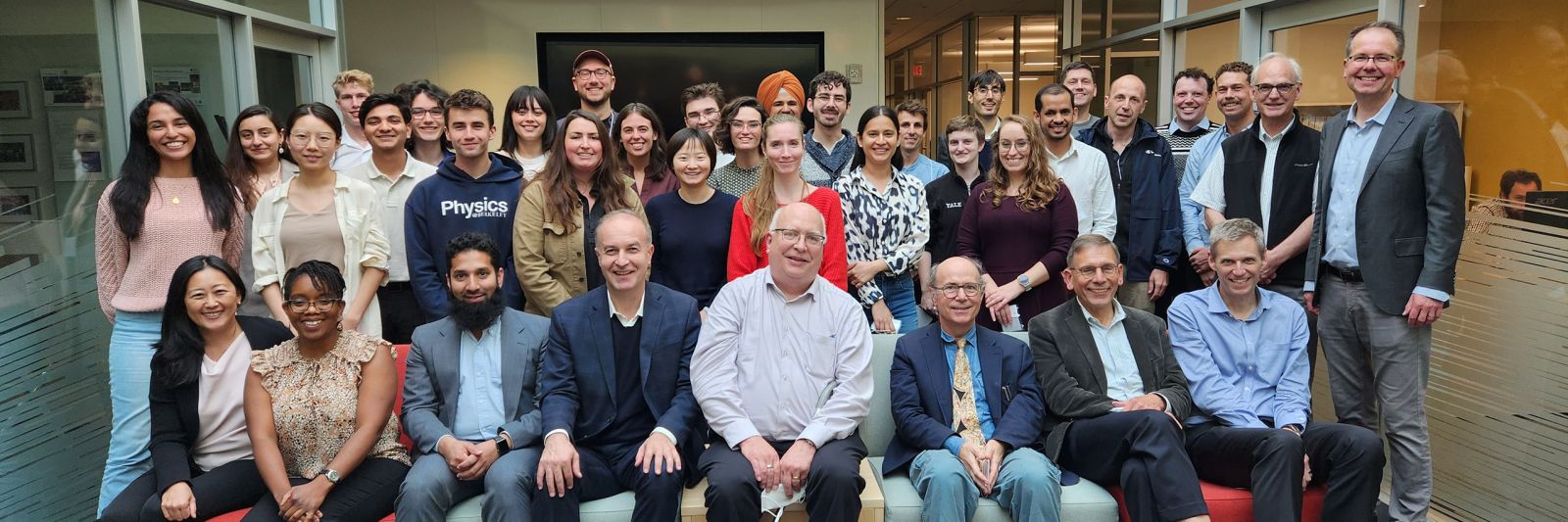 group of people smiling.