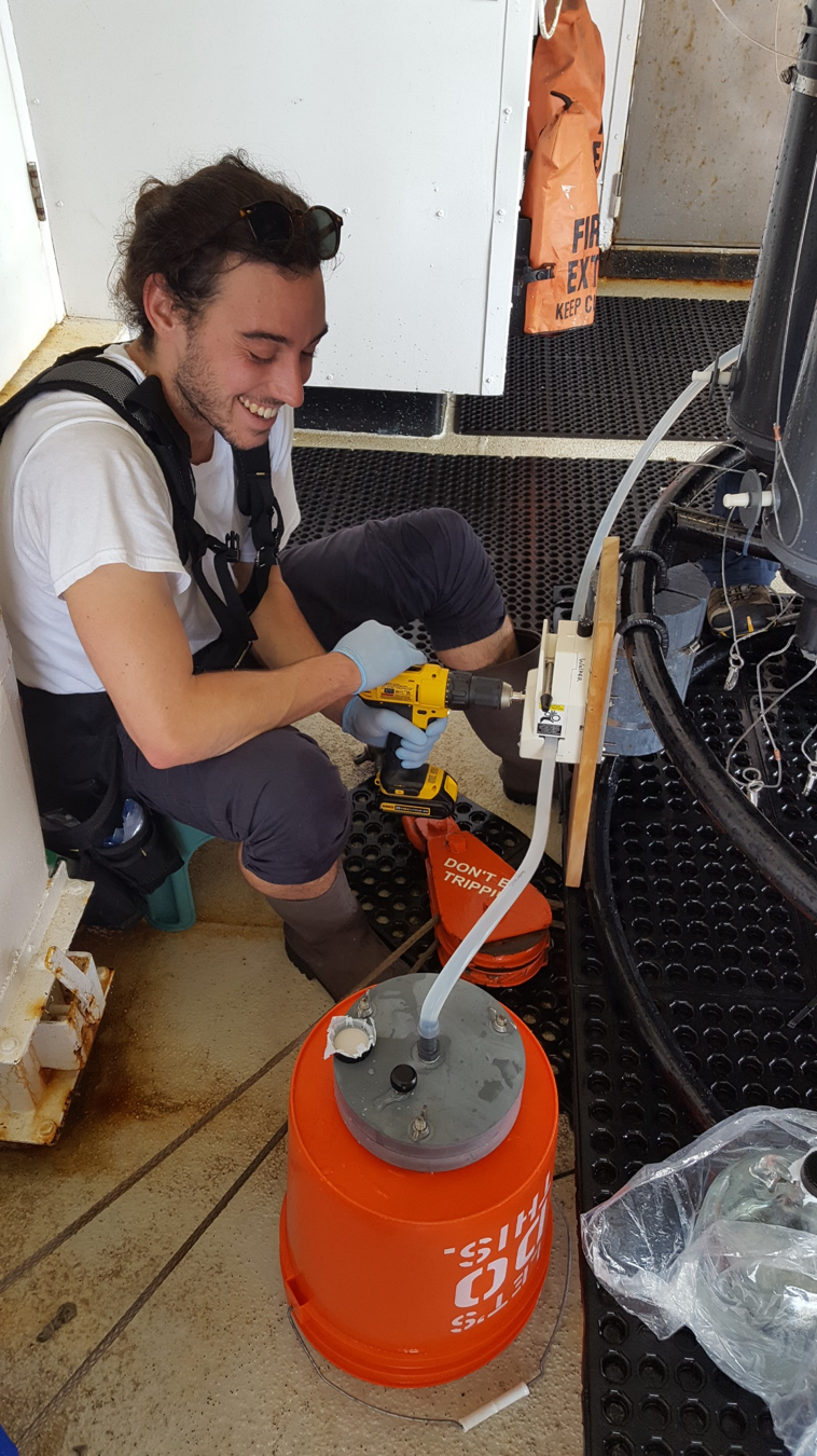 Christian sampling black carbon, looks like a pretty involved process!