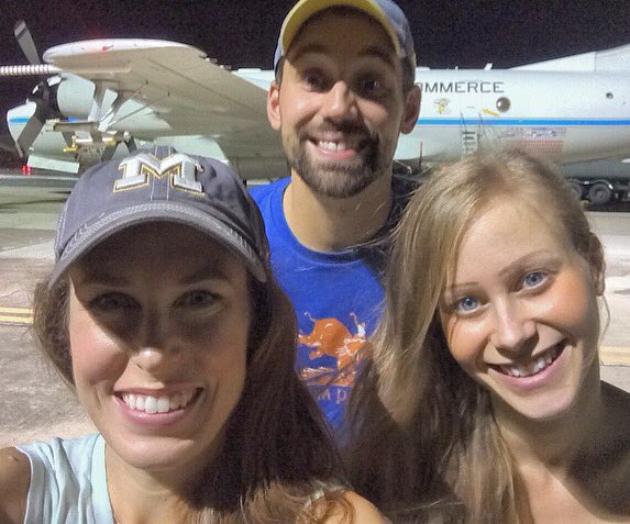 NOAA's Hurricane Hunters take a selfie before heading out on their flight. Image credit: NOAA