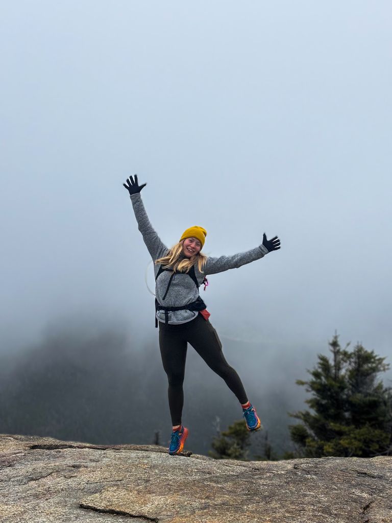 Happy person in the outdoors