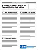 MMR (Measles, Mumps, and Rubella) Vaccine