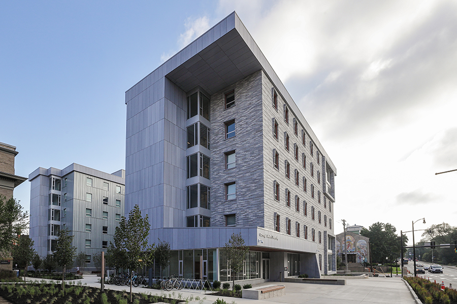 exterior of Fifth and Clyde Residence Hall