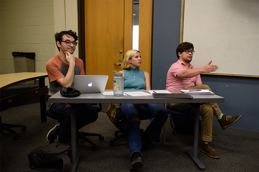 CMU students in German debate