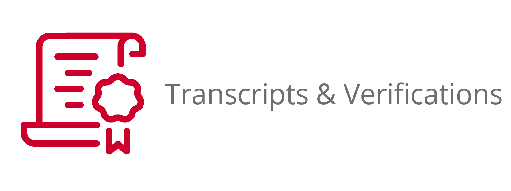 Transcripts & Verifications Button