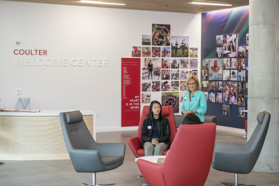 Coulter Welcome center interior