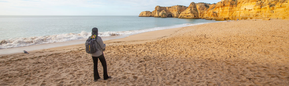 woman on the beach