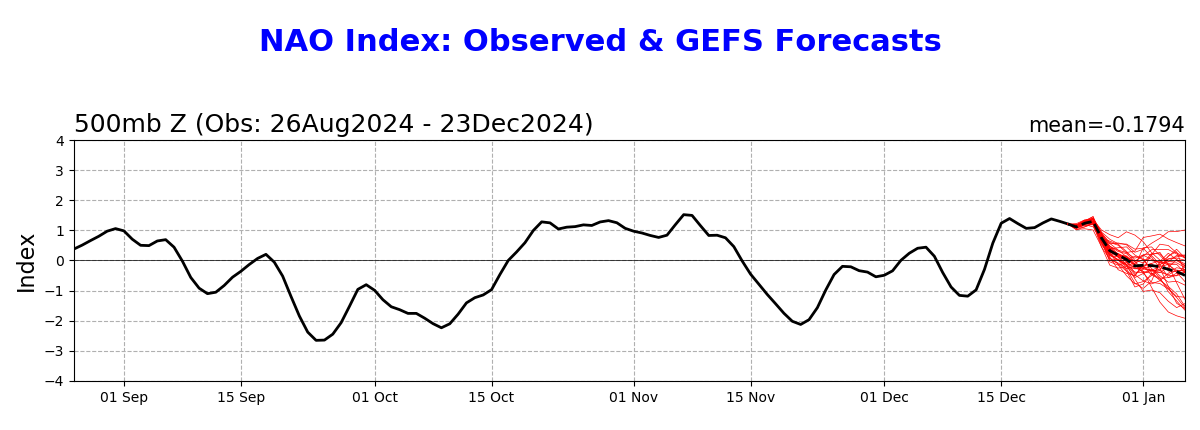 Ensemble Mean NAO Outlook