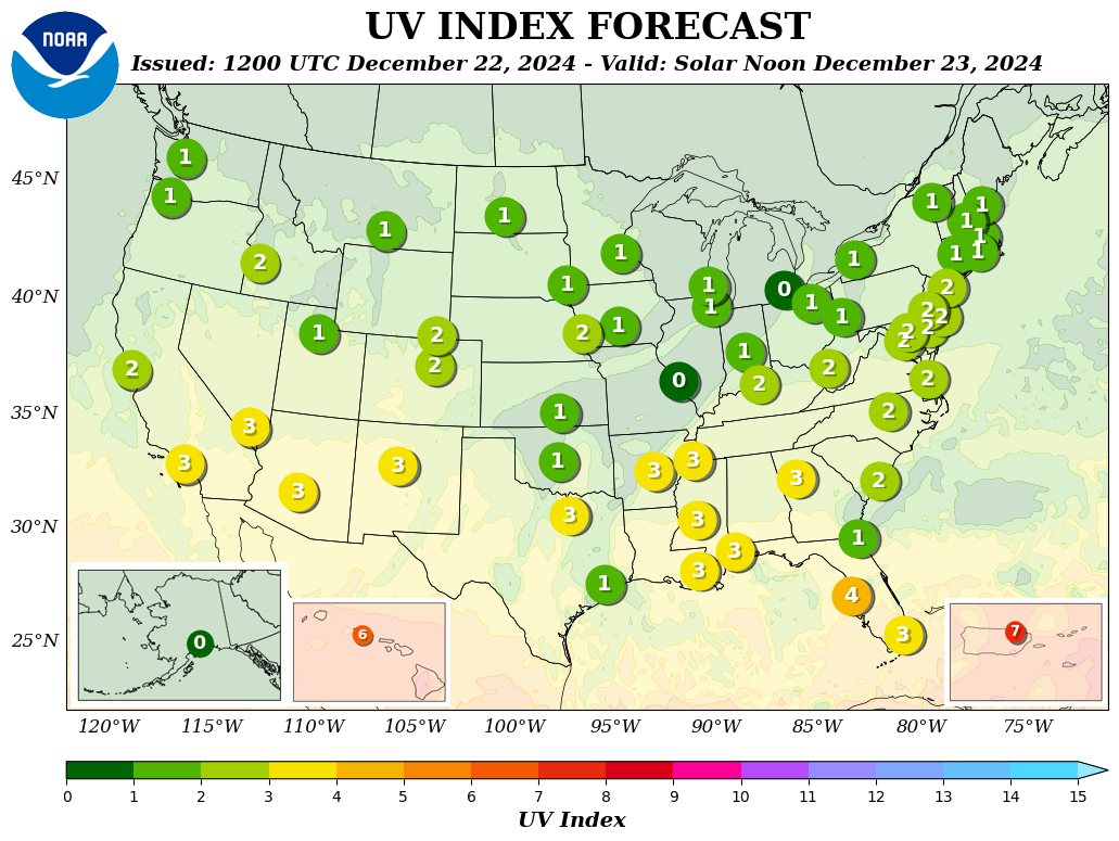 UVI Forecast MAP