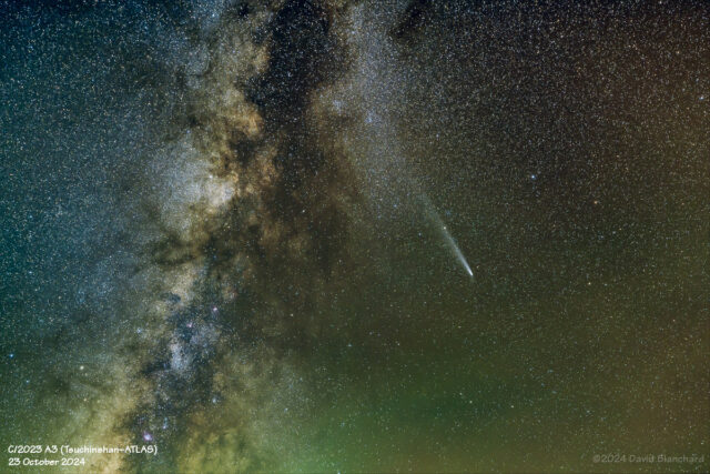 Comet and Milky Way. 25 October 2024.