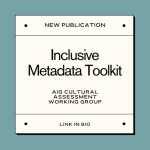 Inclusive Metadata Toolkit announcement graphic.