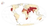 Global distribution of physical water scarcity by major river basin