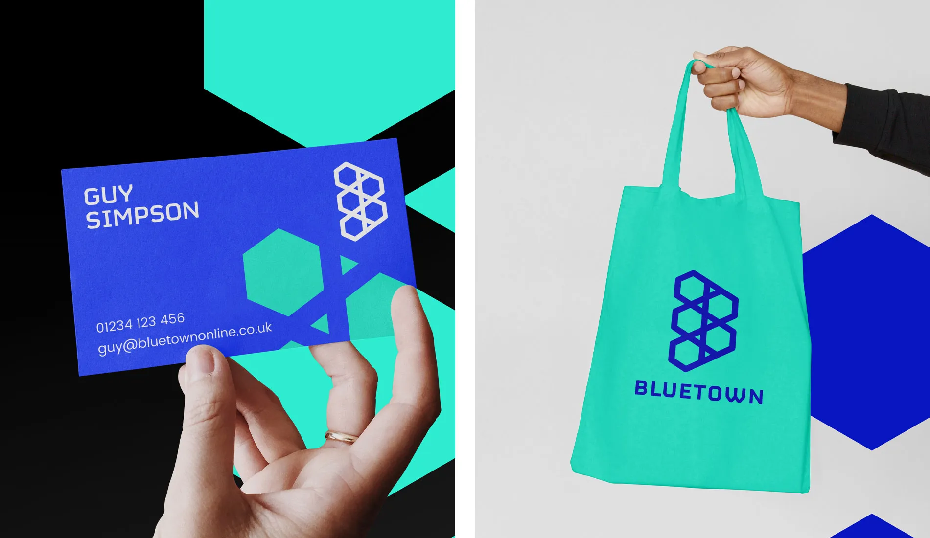 Brand identity for Bluetownonline recruitment agency by Fhoke