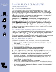 Image: Disaster Aid Fact Sheet #11