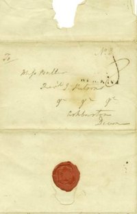 Seal on Love letter from Duckworth to Susan Buller, his second wife, January 21, 1808