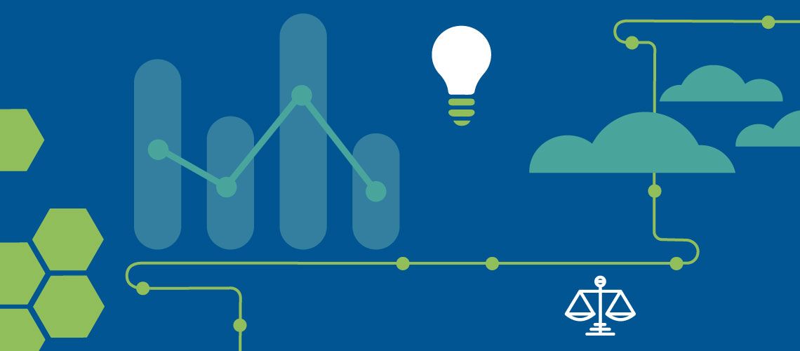 Graphic art illustrating the evaluation process.