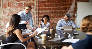 A Group of People in a Meeting