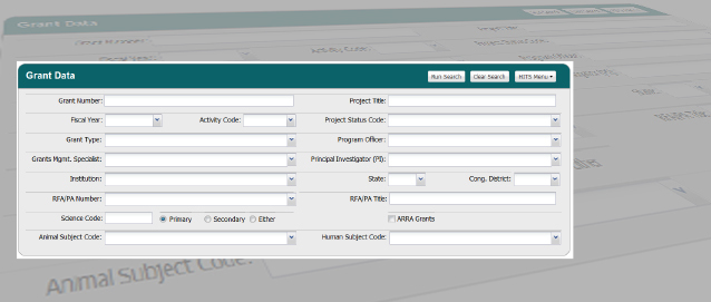 HITS Grant Data entry