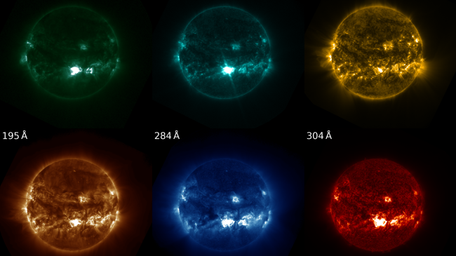 Imagery from the GOES-19 SUVI telescope taken October 3, 2024. 