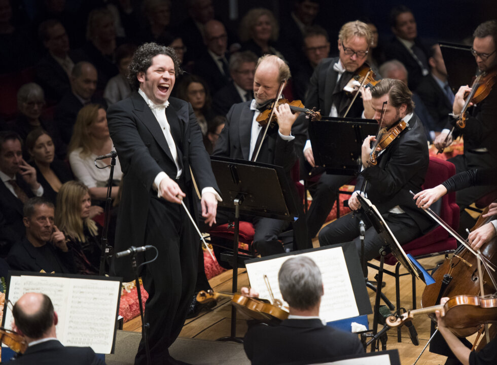 Gustavo Dudamel conducting