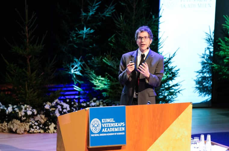 A man in a lectern