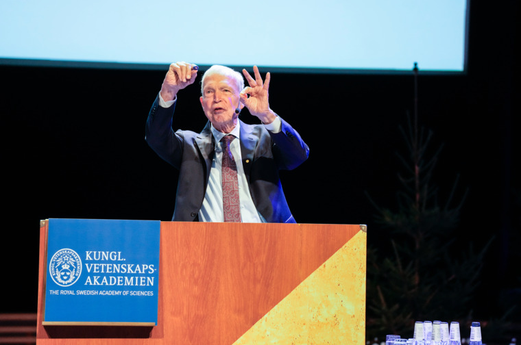 A man in a lectern