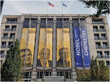 The front of the American Chemical Society Building in Washington, DC.