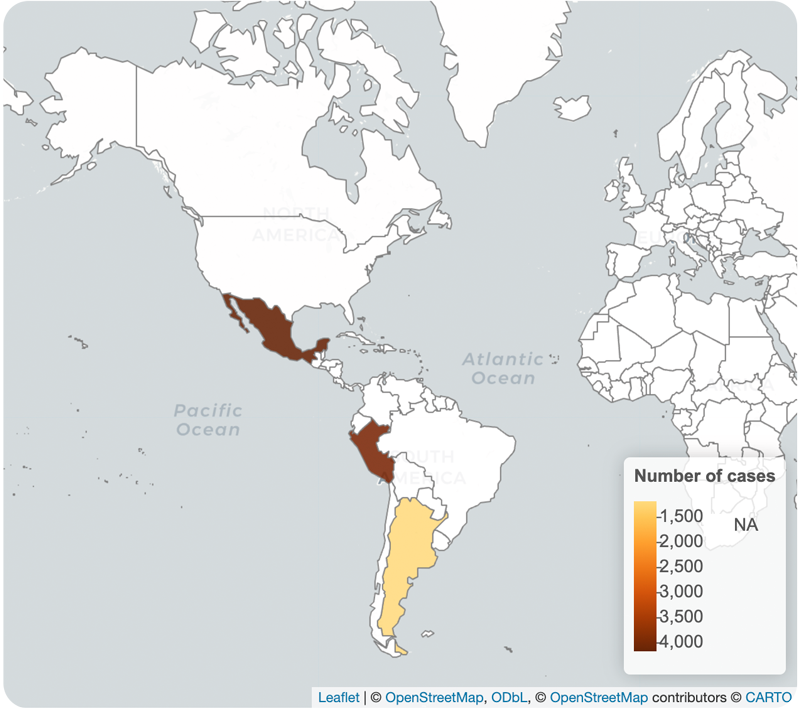 Mapa tablero MPOX