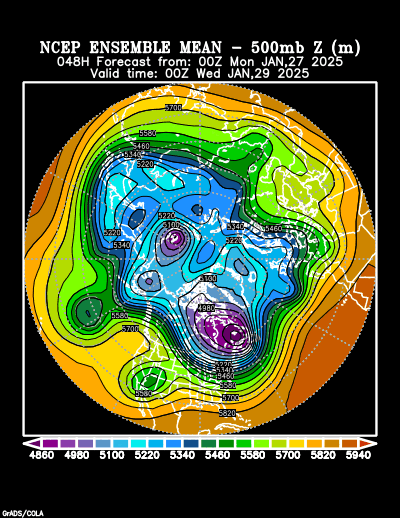 NCEP Ensemble t = 048 hour forecast product