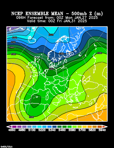 NCEP Ensemble forecast product