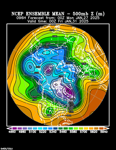 NCEP Ensemble t = 096 hour forecast product