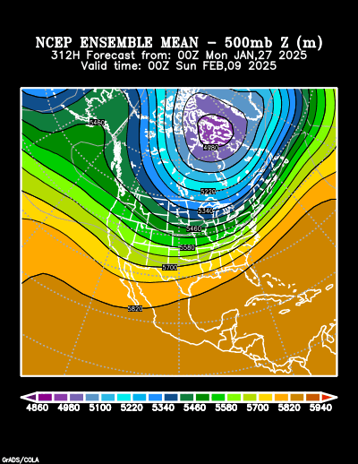 NCEP Ensemble forecast product