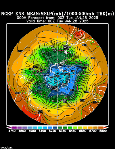 NCEP Ensemble forecast product