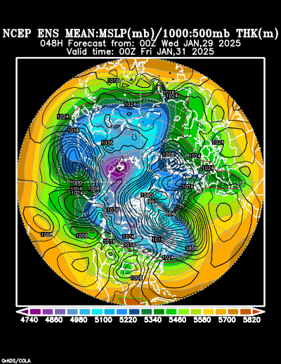 NCEP Ensemble forecast product