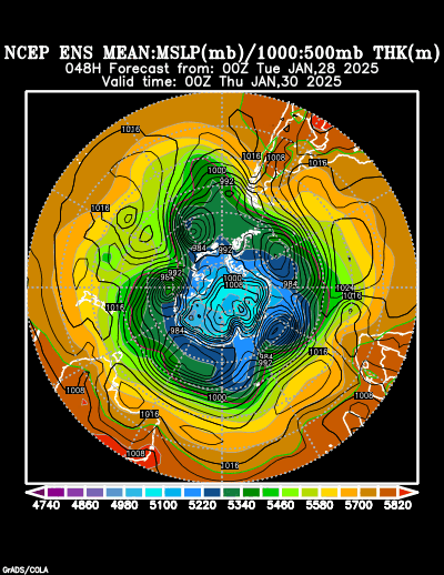 NCEP Ensemble forecast product