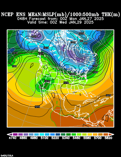 NCEP Ensemble forecast product