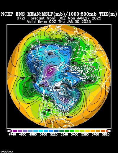 NCEP Ensemble forecast product