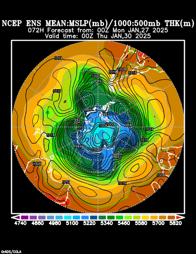 NCEP Ensemble forecast product