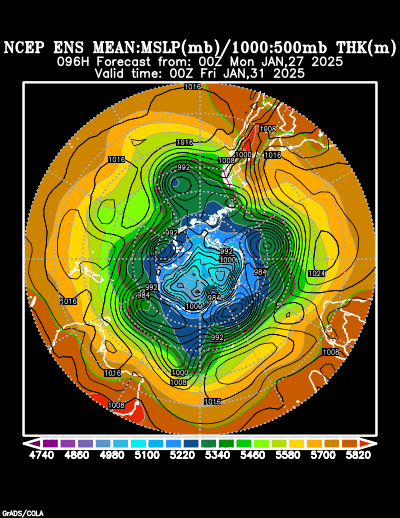 NCEP Ensemble forecast product