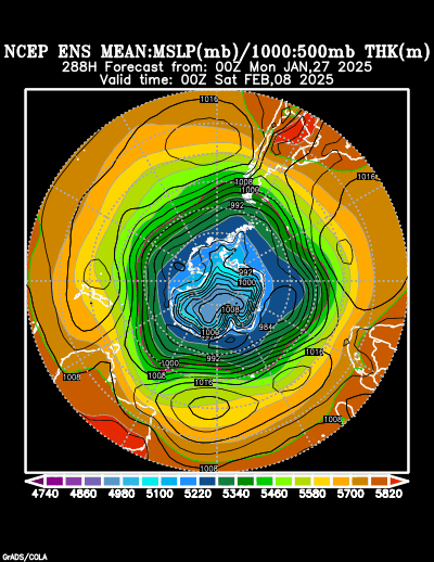 NCEP Ensemble forecast product